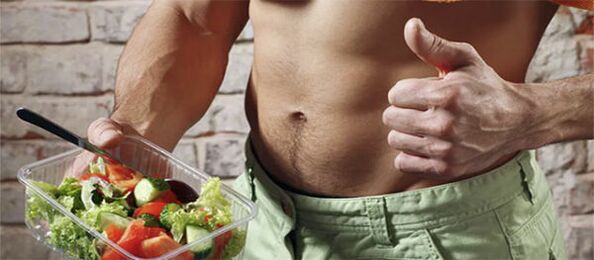 erkak kuchi uchun sabzavotli salat